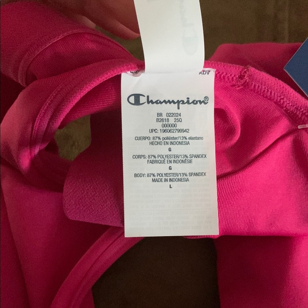 Champion Pink Sports Bra. Size Large. - Picture 10 of 11